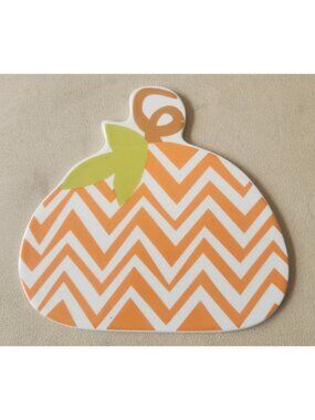 Happy Everything Coton Colors Orange Chevron Pumpkin Attachment NEW
